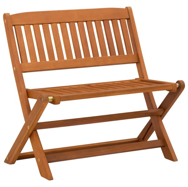 VidaXL Gyerek pad Barna 61 x 38 x 57 cm Tömör Eukaliptusz Fa
