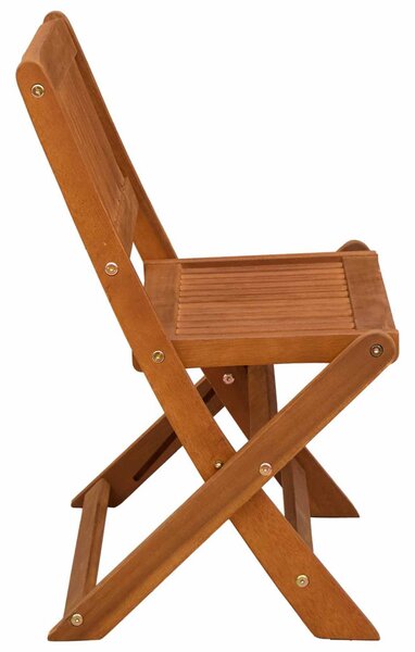 VidaXL Gyerek pad Barna 61 x 38 x 57 cm Tömör Eukaliptusz Fa