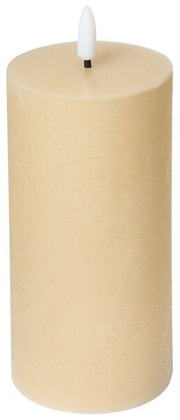 Hatdarabos LED gyertya BRAISE 10/13/15 cm Bézs