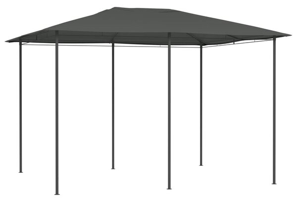 Antracitszürke pavilon 3 x 4 x 2,6 m 160 g/m²