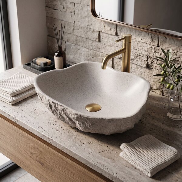 Rea Rea, Isla Greige pultra szerelhető mosogató, REA-U7883