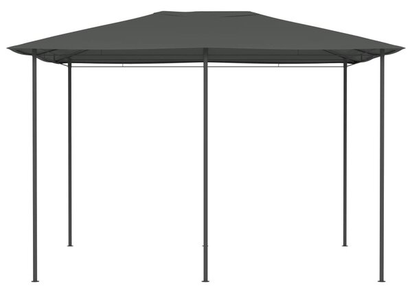 Antracitszürke pavilon 3 x 4 x 2,6 m 160 g/m²