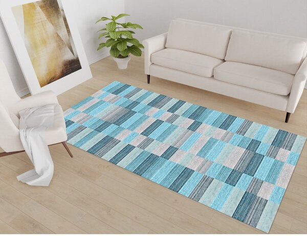 Kék mosható szőnyeg 50x80 cm Hali – Vitaus