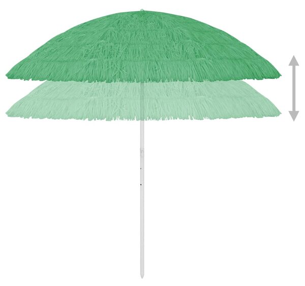 Zöld hawaii stílusú strandnapernyő 300 cm