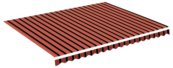 Narancssárga és barna csere napellenző ponyva 4,5 x 3,5 m