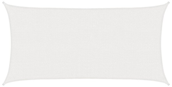 VidaXL Napernyő Vászon Fehér 2 x 6 m HDPE
