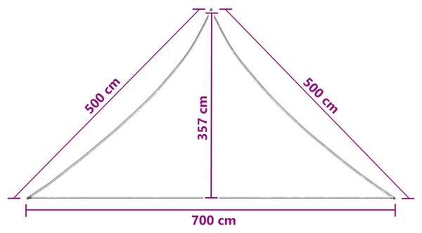 VidaXL Napernyő Vászon Tópszínű 7 x 5 x 5 m HDPE