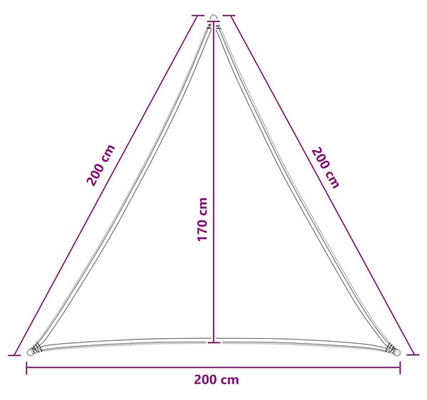 VidaXL Napernyő Vászon Barna 2 x 2 x 2 m HDPE