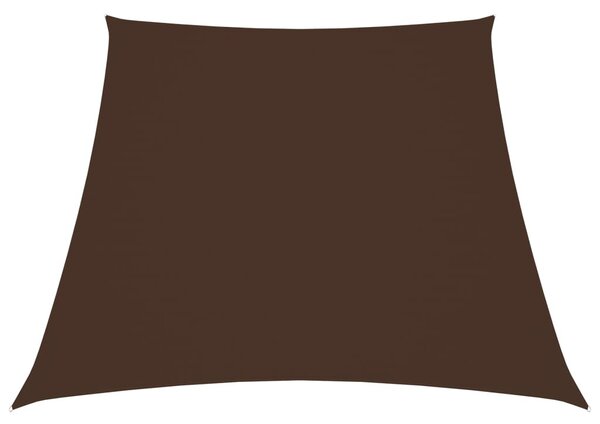 Barna trapéz alakú oxford-szövet napvitorla 2/4 x 3 m