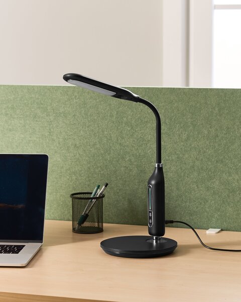 LED asztali lámpa CYGNUS Dimmer funkcióval Fém Fekete