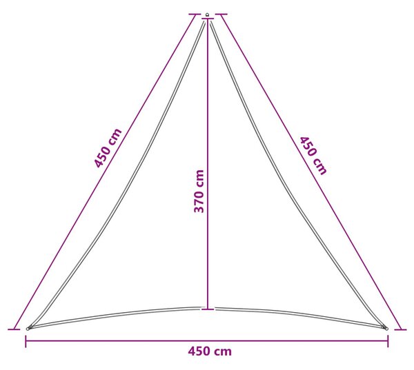 VidaXL Napernyő Vászon Világosszürke és fehér 4,5 x 4,5 x 4,5 m HDPE