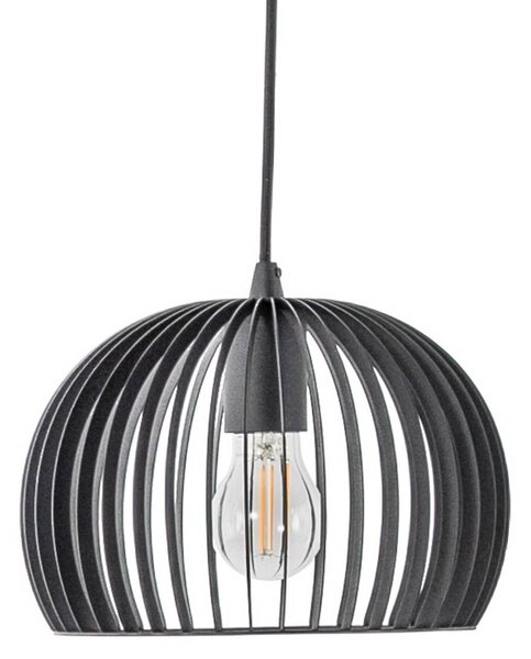 Lindby függőlámpa Jusra, fekete, fém, 3-as lámpa, 99cm, dimmelhető, Fekete, Nappali / Étkező, fém, Modern