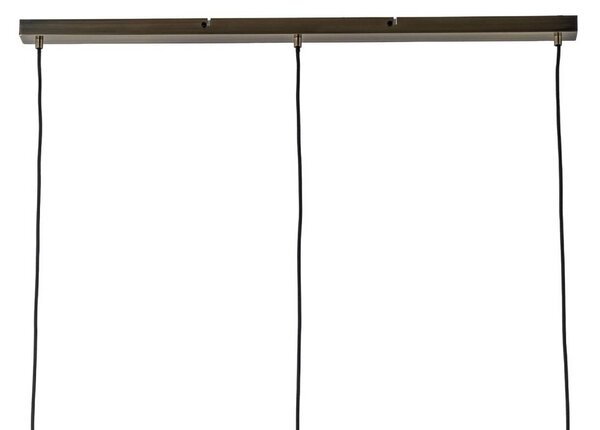 Lindby Sofian függőlámpa, borostyán, üveg, 100 cm, 3 lámpás., dimmelhető, Krém / borostyánsárga, Nappali / Étkező, Üveg, Modern