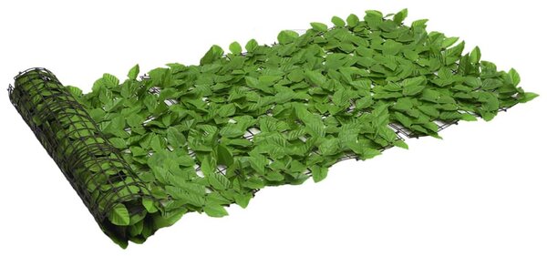 Zöld leveles erkélyparaván 200 x 75 cm