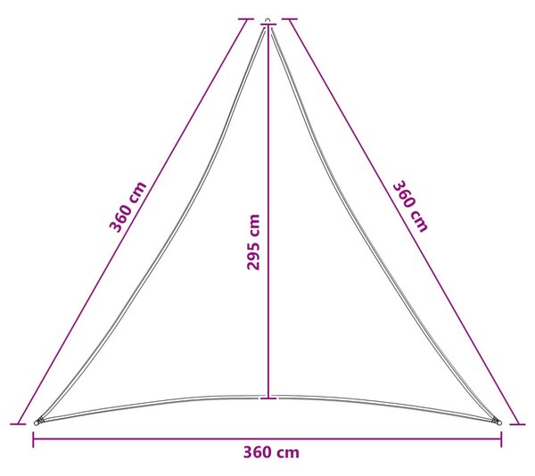 VidaXL Napernyő Vászon Kék és Fehér 3,6 x 3,6 x 3,6 m HDPE