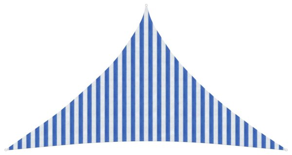 Napernyő Vászon Kék és Fehér 5 x 5 x 5 m HDPE