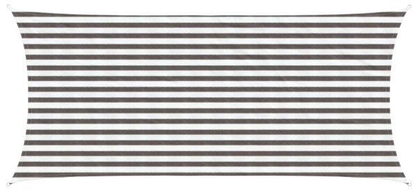 VidaXL Napernyő Vászon Világosszürke és fehér 2 x 4 m HDPE