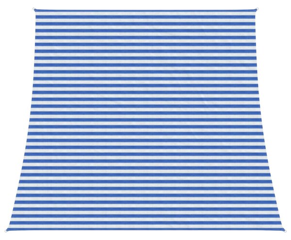 VidaXL Napernyő Vászon Kék és Fehér 4 / 5 x 4 m HDPE