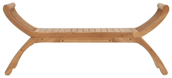 VidaXL Kerti pad 2 -Seater 126 cm Tömör Teakfa Természetes