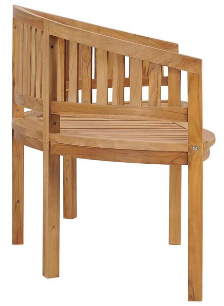 Tömör tíkfa banán alakú pad 180 cm