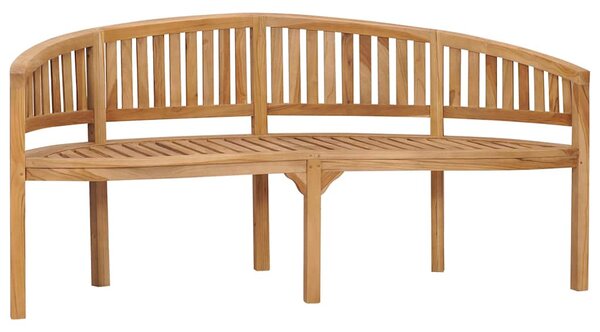 Tömör tíkfa banán alakú pad 180 cm