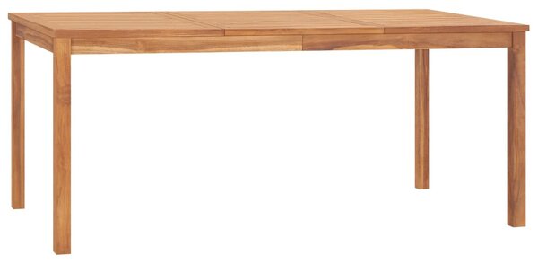 VidaXL tömör tíkfa kerti étkezőasztal 180 x 90 x 77 cm