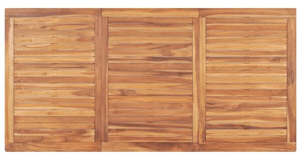VidaXL tömör tíkfa kerti étkezőasztal 180 x 90 x 77 cm