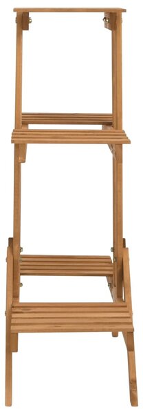 Fenyőfa virágtartó állvány 83 x 25 x 83 cm