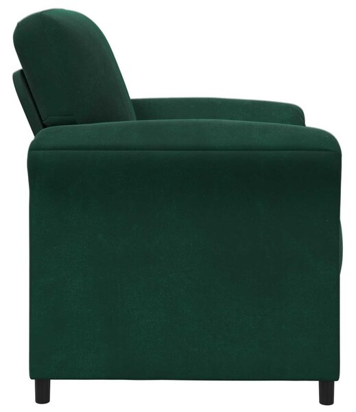 VidaXL 1 személyes kanapé Sötétzöld 88 x 83 x 95 cm Bársony