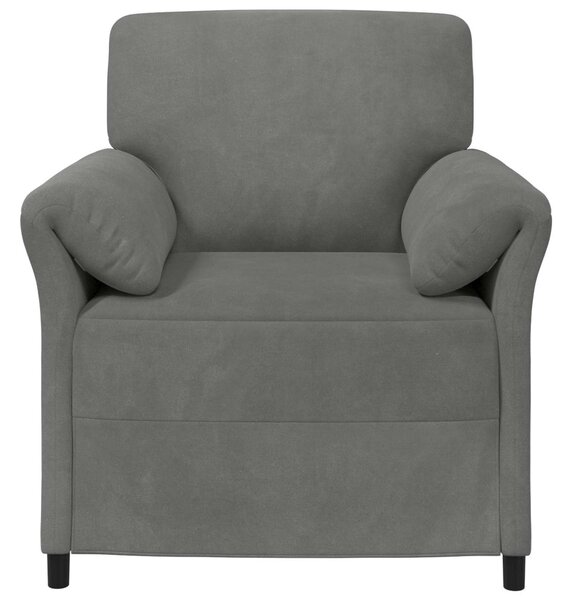VidaXL 1 személyes kanapé Sötétszürke 88 x 83 x 95 cm Bársony