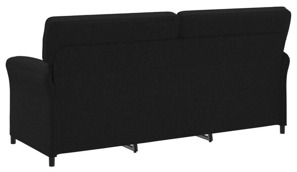 3-Fős kanapé Fekete 198 x 83 x 95 cm Szövet