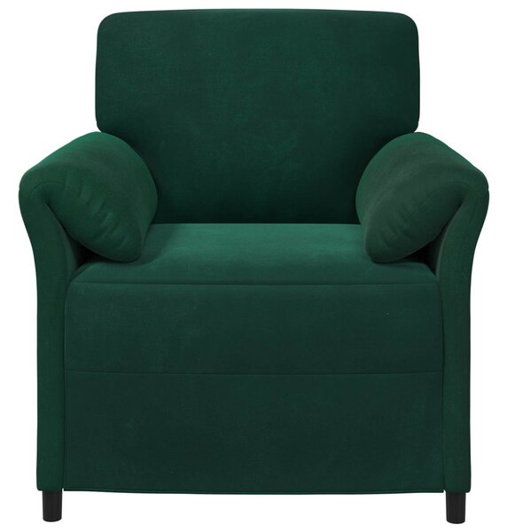 VidaXL 1 személyes kanapé Sötétzöld 88 x 83 x 95 cm Bársony