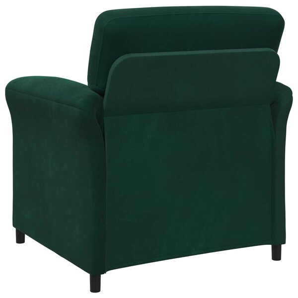 VidaXL 1 személyes kanapé Sötétzöld 88 x 83 x 95 cm Bársony