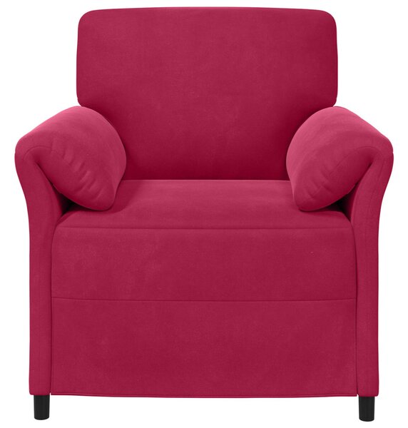 VidaXL 1 személyes kanapé Bordó 88 x 83 x 95 cm Bársony