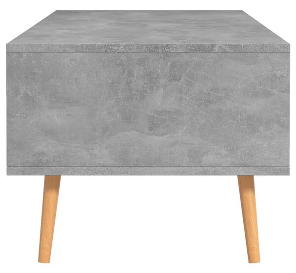 Betonszürke szerelt fa dohányzóasztal 100 x 49,5 x 43 cm