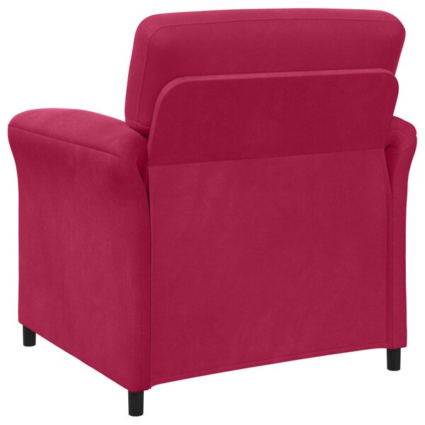 VidaXL 1 személyes kanapé Bordó 88 x 83 x 95 cm Bársony