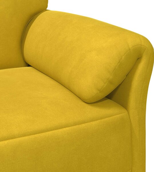 VidaXL 1 személyes kanapé Sárga 88 x 83 x 95 cm Bársony