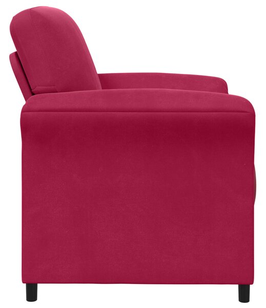 VidaXL 1 személyes kanapé Bordó 88 x 83 x 95 cm Bársony