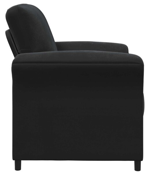VidaXL 1 személyes kanapé Fekete 88 x 83 x 95 cm Bársony