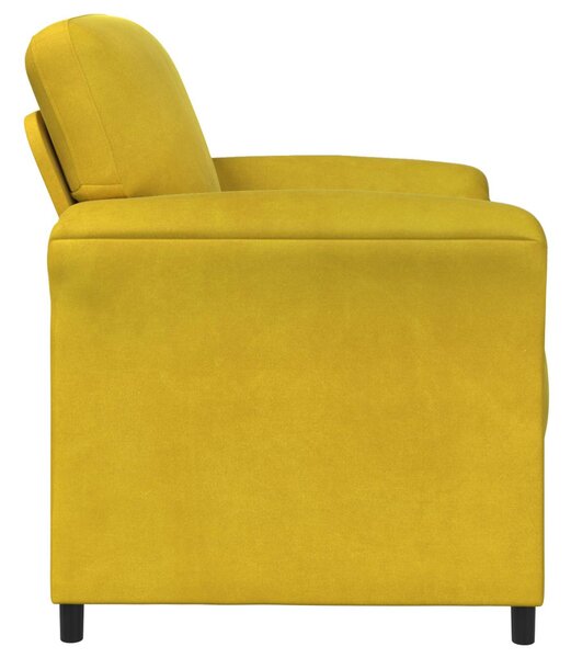 VidaXL 1 személyes kanapé Sárga 88 x 83 x 95 cm Bársony