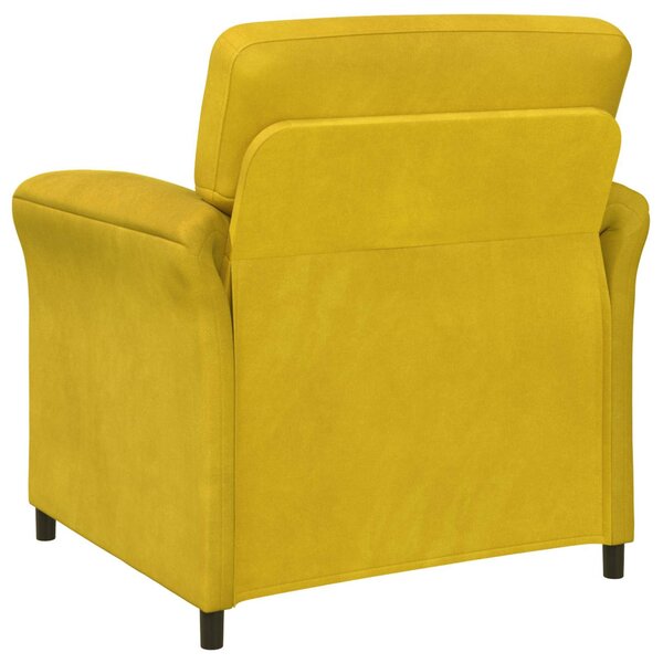 VidaXL 1 személyes kanapé Sárga 88 x 83 x 95 cm Bársony
