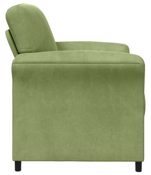 VidaXL 1 személyes kanapé Világos zöld 88 x 83 x 95 cm Bársony