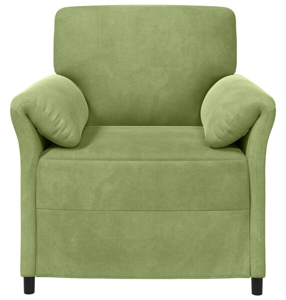 VidaXL 1 személyes kanapé Világos zöld 88 x 83 x 95 cm Bársony