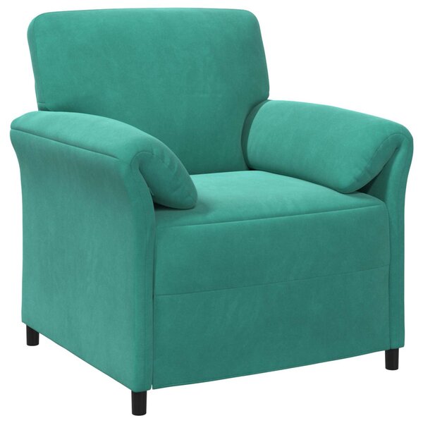 VidaXL 1 személyes kanapé Türkiz 88 x 83 x 95 cm Bársony