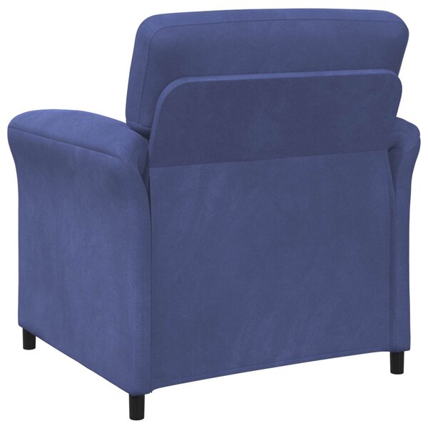 VidaXL 1 személyes kanapé Rendőrségi kék 88 x 83 x 95 cm Bársony
