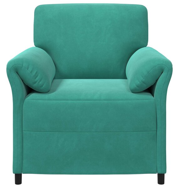VidaXL 1 személyes kanapé Türkiz 88 x 83 x 95 cm Bársony