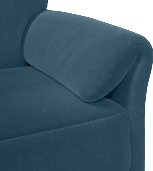 VidaXL Kétüléses Kanapé Kék 138 x 83 x 95 cm Bársony