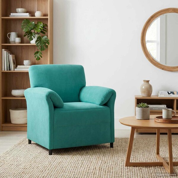 VidaXL 1 személyes kanapé Türkiz 88 x 83 x 95 cm Bársony
