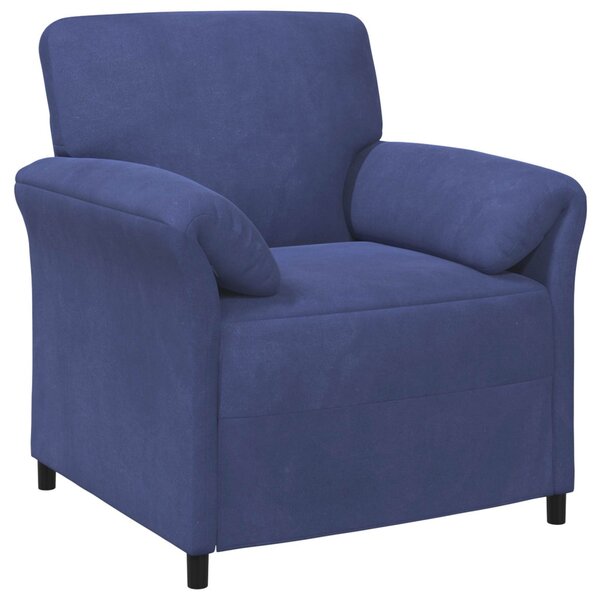 VidaXL 1 személyes kanapé Rendőrségi kék 88 x 83 x 95 cm Bársony