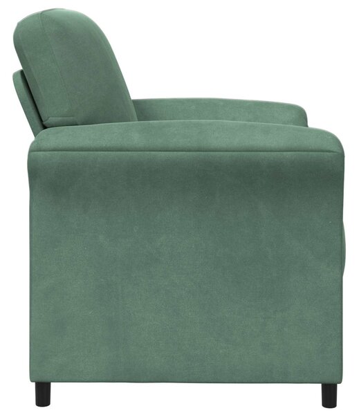 VidaXL 1 személyes kanapé Tengeri Zöld 88 x 83 x 95 cm Bársony